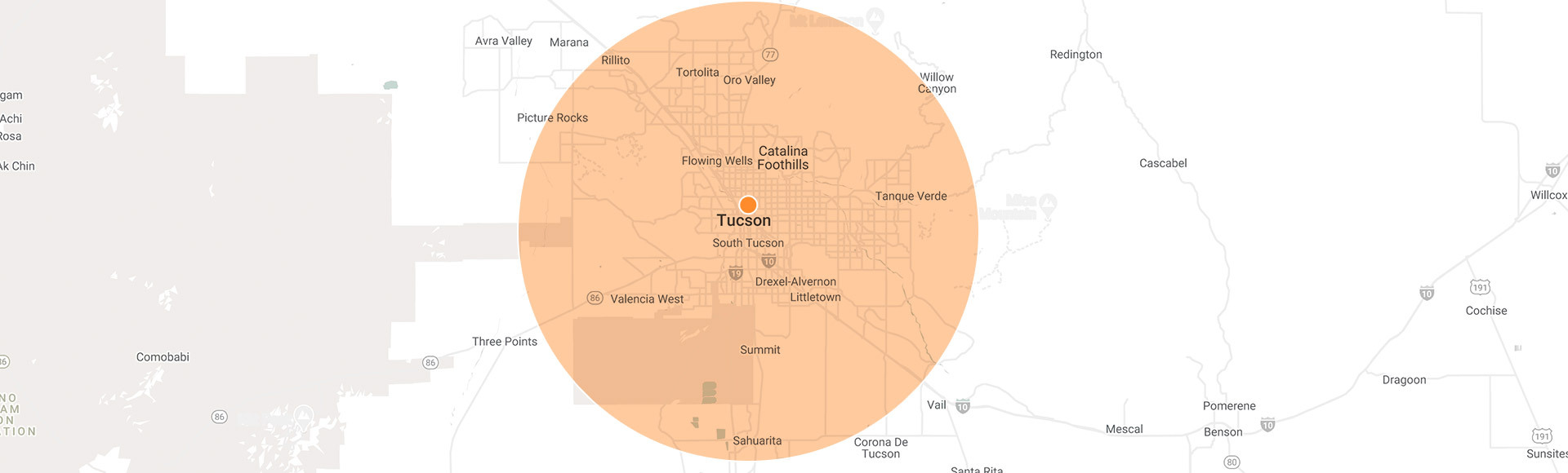 A to Z Home Care - Map Tucson